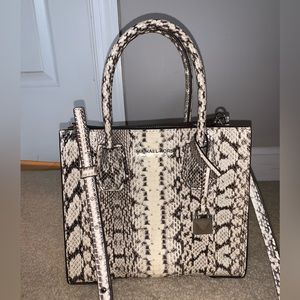 Michael Kors Mercer Snakeskin Crossbody handbag